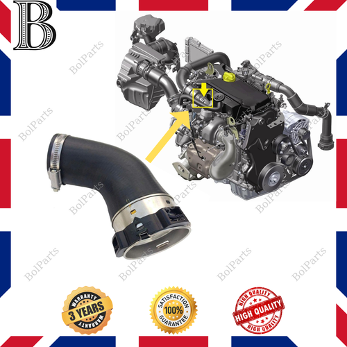Turbo Intercooler Hose Pipe for Vauxhall VIVARO 1.6 CDTI 144603145R 93451667 - Picture 6 of 7
