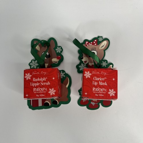 Rudolph Lippie Scrub Red Nose Reindeer Lip Scrub & Lip Mask and Powder Palette - Picture 2 of 8