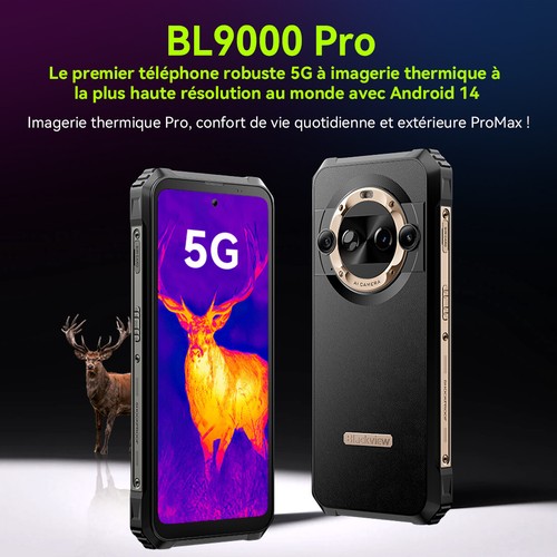 Blackview BL9000 Pro 5G Smartphone Robuste 36Go+512Go Imagerie thermique 120W - Photo 2/22