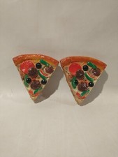 Realistic Pizza Hut Pan Pizza MTC 1980s Play Food Supreme Toppings 2 Slices