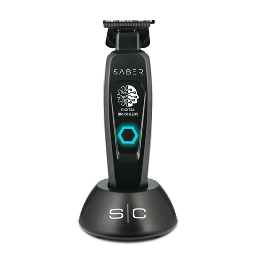 StyleCraft Precision Saber Cordless Hair Trimmer Black | SC403BP - Matte Black - 第 1/6 張圖片