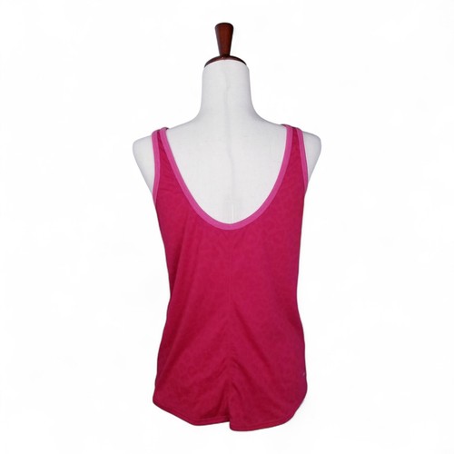 NIKE Dri-Fit Womens Size Pink Leopard Print Tennis Activewear Tank Top - Size - Picture 6 of 7