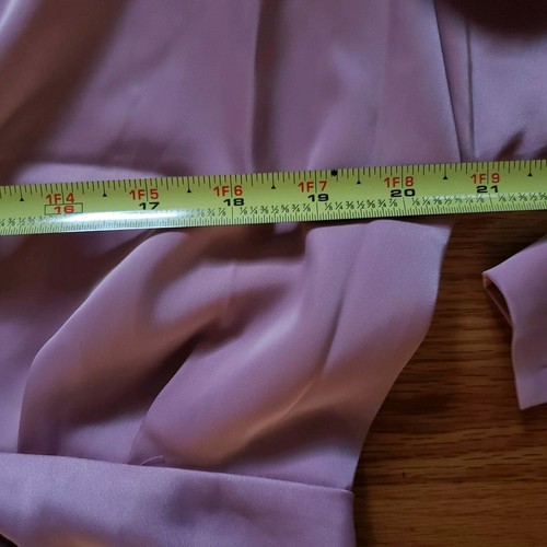 BTFBM Womens Long Sleeve Lapel V Neck Button Down Satin Dress Elegant Ruched NWT - Picture 6 of 13