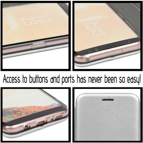 For iPhone 15 Pro Leather Magnetic Flip Book Case with Card Slot 3D Perfect Fit - Picture 7 of 49