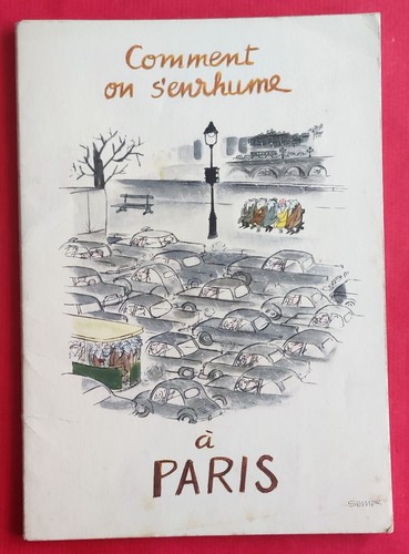 12 Bretter von BELLUS Wie man sich in Paris erkältet Kalender 1961 Pub LE BRUN