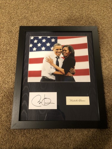 AUTOGRAFO FIRMATO BARACK & MICHELLE OBAMA 16x20 FOTO IMMAGINE ACOA LETTERA COMPLETA - Foto 6 di 6