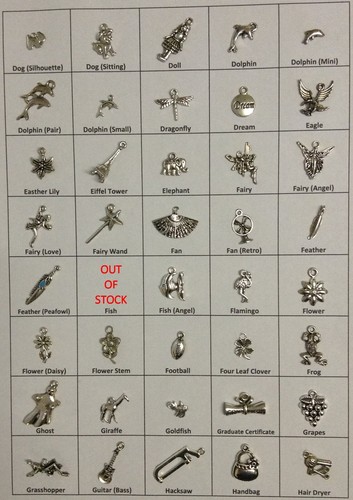 Wine Glass Charms - Set of 6 - Choose your own set from 270+ Charm Designs - Picture 3 of 12