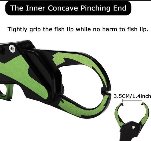 Night Cat Folding Fishing Lip Gripper Grabber Grip with Sheath Foldable Collaps - Picture 2 of 7
