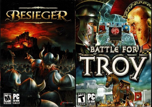 PC Besieger & Battle for Troy tous deux neufs XP Epic Battles 2 jeux complets Epic Fun - Photo 1/3