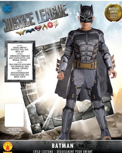 Disfraz de Batman táctico de lujo de la Liga de la Justicia de Rubie para niño máscara pequeña cinturón con capa - Imagen 2 de 2