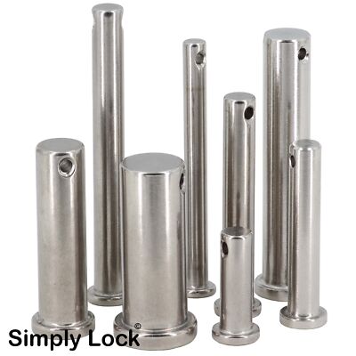 Steckbolzen 4 - 16 mm Edelstahl V4A Bolzen Splintbolzen Bolzen Sicherungsbolzen