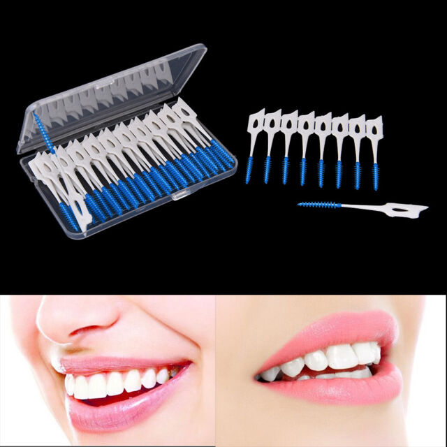 40pcs Disposable Toothpicks Soft Clean Interdental Seam Brush Elastic Massage_de 40pcs Disposable Toothpicks Soft Clean Interdental Seam Brush Elastic Massage_de