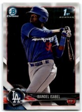 2018 BOWMAN CHROME PROSPECTS IBANDEL ISABEL LOS ANGELES DODGERS #BCP47