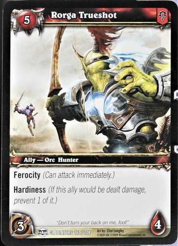 WORLD OF WARCRAFT TCG Blizzard "BLOOD OF GLADIATORS" SINGLES Basic YOU PICK 2009 - Picture 113 of 144