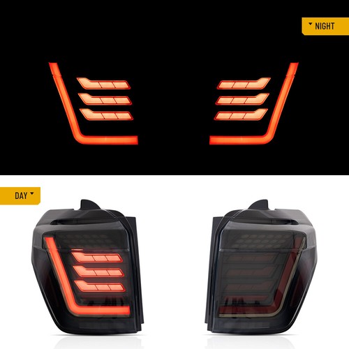Fits Toyota 4Runner 2014-2023 LED Tail Lights DRL w/Animation Smoke Rear Lamps - Picture 4 of 17