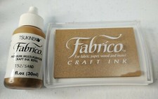 Tsukineko Fabrico Premium Multi-Purpose Ink Pad w Refill  FA-152 Sand  J3