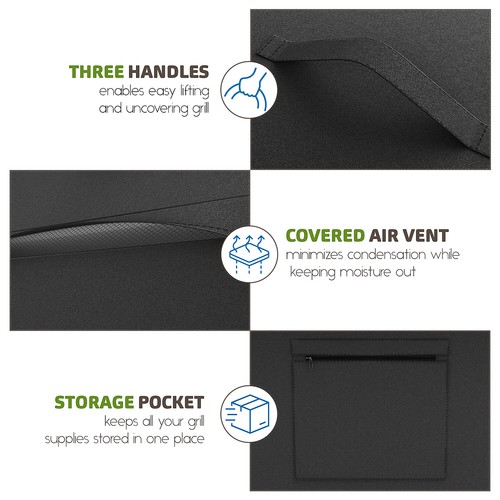 Heavy Duty BBQ Grill Cover Waterproof UV and Fade Resistant Gas Grill Protector - Picture 4 of 18