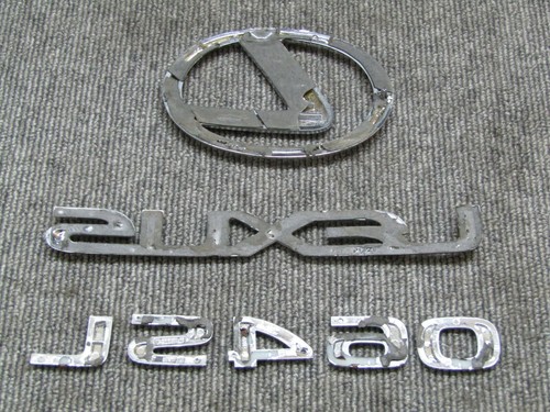 2007 2012 LEXUS LS460 USF40 Silver Kouki Chrome Emblems Set JDM OEM - Bild 9 von 9
