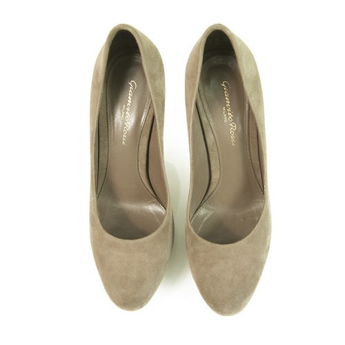 Zapatos de salón Gianvito Rossi de gamuza puntera redonda delgados tacones altos talla 37 - Imagen 2 de 9