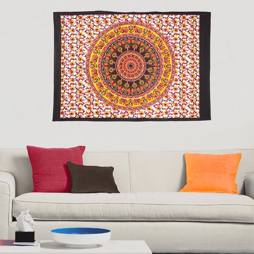 Mandala Tapestry Indian WallHanging Decor Bohemian Hippie Poster Bedspread Throw - Picture 113 of 342