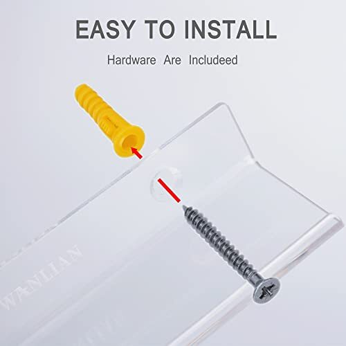 Vinyl Record Shelf Wall Mount,12 Pack Acrylic Vinyl Record Holder Wall