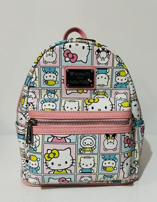 Loungefly Hello Kitty Sanrio Portraits Pastel backpack RARE OG HEART LOGO New! Available Now: Sanrio Exclusive Hello Kitty Vintage TV  main image 4