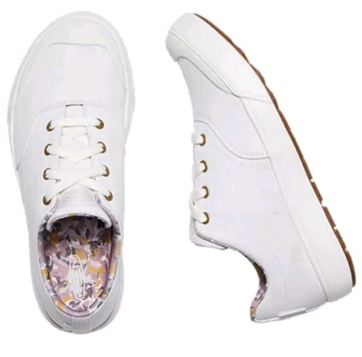 Scarpe sneakers casual KEEN donna taglia 5 Elena Oxford bianche 1022573