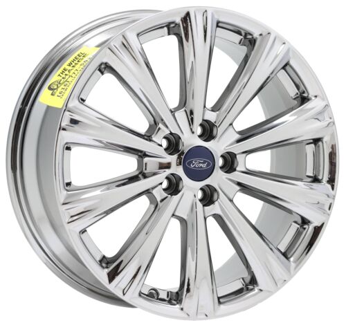 18" Ford Escape Bright Chrome wheels rims Factory OEM set 10110 EXCHANGE - Picture 3 of 8