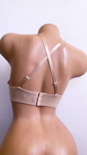 LOT 1-3 Bra EXTREME DOUBLE PUSH UP Add 2 Cup Sizes Padded Bras STRAPLESS 30A-36A - Picture 9 of 14