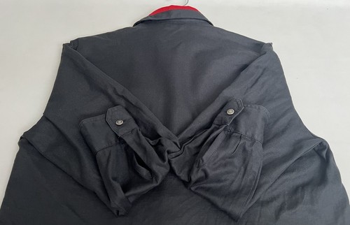 Umberto Bilancioni Mens Black L/S Shirt 48 US Medium Button Down Made In Italy - Picture 11 of 13