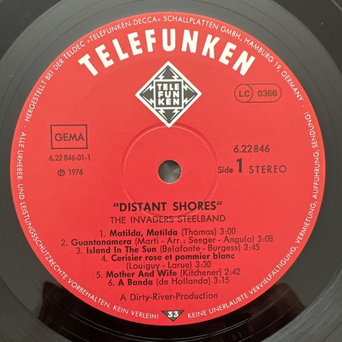 The Invaders Steelband - Distant Shores Vinyl LP IMPORT 1976 TESTED CALYPSO EX - Picture 3 of 8