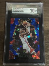 JABARI SMITH Jr 2022 Panini Select BLUE CRACKED ICE ROOKIE RC Rockets SGC 10