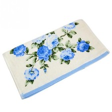 Bath Towel Cotton Printed Face Towel Bathroom Flower Plain Knitted Roll LJ