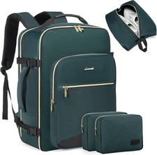 40L Travel Backpack, Airline Approved Carry-On, Fits 17" Laptop, Weekender Bag