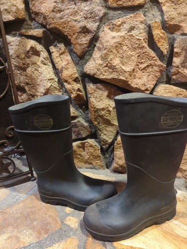 SERVUS ASTM F2413-05 Steel Toe PVC Boots Anti-Slip Waterproof Oil-Resistant 6/8 - Picture 3 of 6