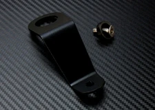 Black Aluminum Radiator Stay Bracket w/ Screw for 92-95 Civic EG 93-97 Del Sol