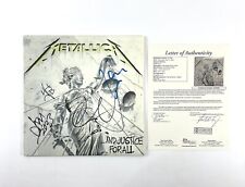 Metallica Rare Band Signed And Justice For All Vinyl Record Album JSA COA LOA 🔥 Metallica Rare Band Signed And Justice For All Vinyl Record Album JSA COA LOA 🔥
