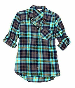 C-amp-C-California-Button-Down-Women-039-s-Cotton-Plaid-Shirt-NWT-New-Size-XS