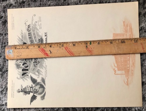 Antique Coffee Stationary Letterhead & Envelope 1897 Mo-Ko John Bauer Elmira NY - Picture 11 of 14