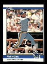 1984 Fleer Baseball #625 Richie Zisk Set Break Mint+ Seattle Mariners