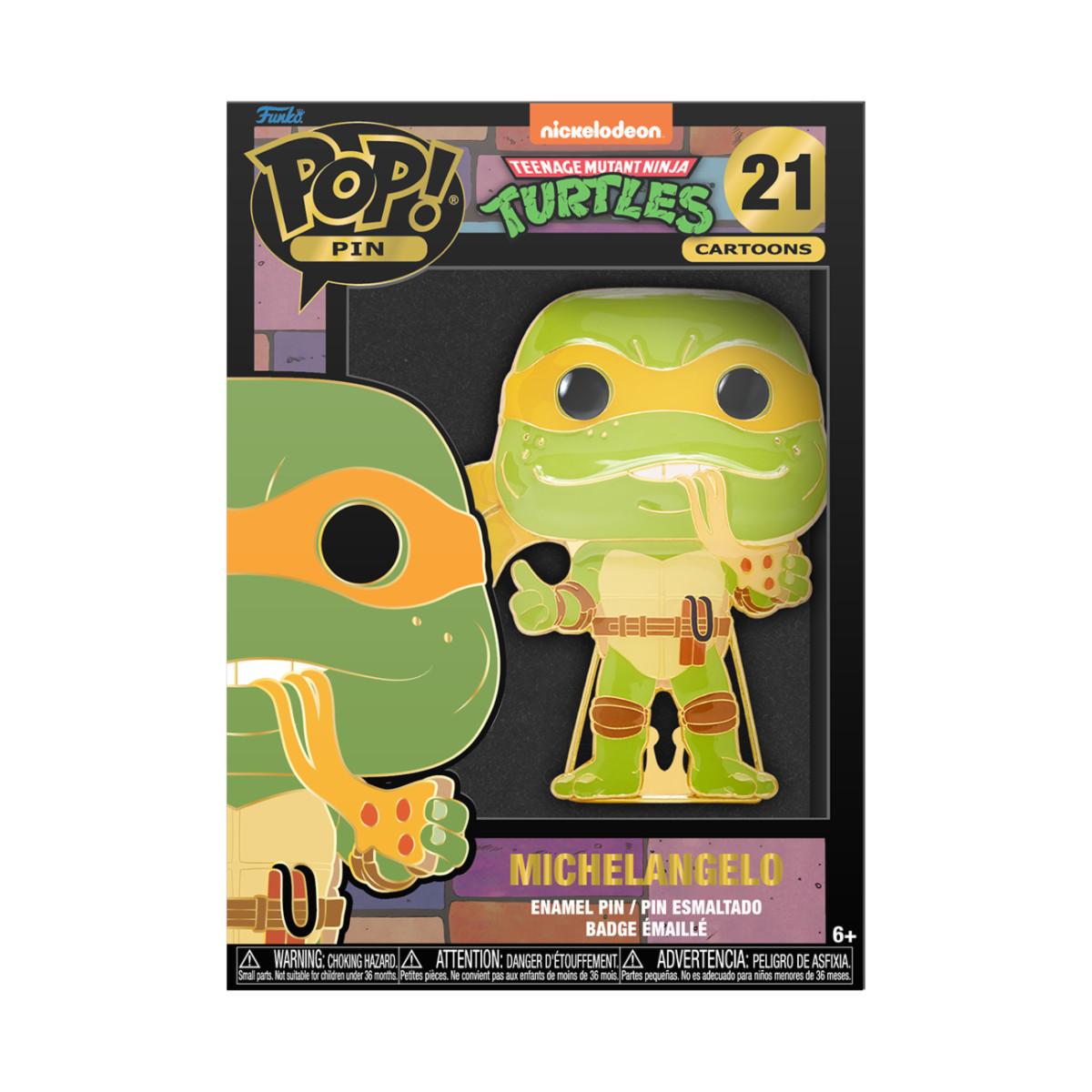 Funko Pop Pin - Tmnt - Michelangelo - Neu & Ovp