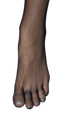 Thalia - sexy sheer pantyhose toe glove nylons peep toe transparent each toe - Picture 9 of 11
