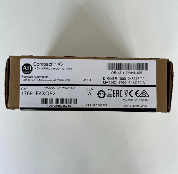 New Allen-Bradley 1769-IF4XOF2 SER A CompactLogix 6 Pt A/I and A/O Module - Image 2 of 4