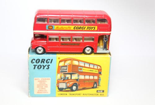 Bus Corgi 468 London Transport Routemaster in scatola originale - buono vintage anni 60 - Foto 2 di 8