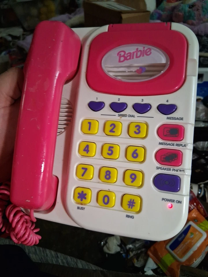 Barbie Super Talking Phone Answering Machine 1995 Tested And Working 90s - Image 2 of 4