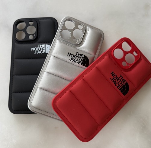 iPhone 16 pro max Puffed Three Cases Bundle THE NORTH FACE , Black, Red, Silver - 第 6/10 張圖片