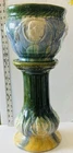 BRUSH/McCOY/Early CAMEO MEDALLION/JARDINERE&PEDESTAL/1920’s/RARE/EUC