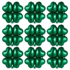  12 stücke Schöne Herzform Vier Kleeblatt Folienballons Grüne Party Decor Ballon