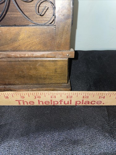 Vintage MCM Gail Craft Spice Rack Curio Cabinet Japan Wood Scroll Drawers 14” - Picture 7 of 22