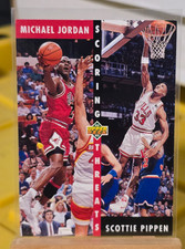 1992-93 Upper Deck Scoring Threats #62 Michael Jordan & Scottie Pippen